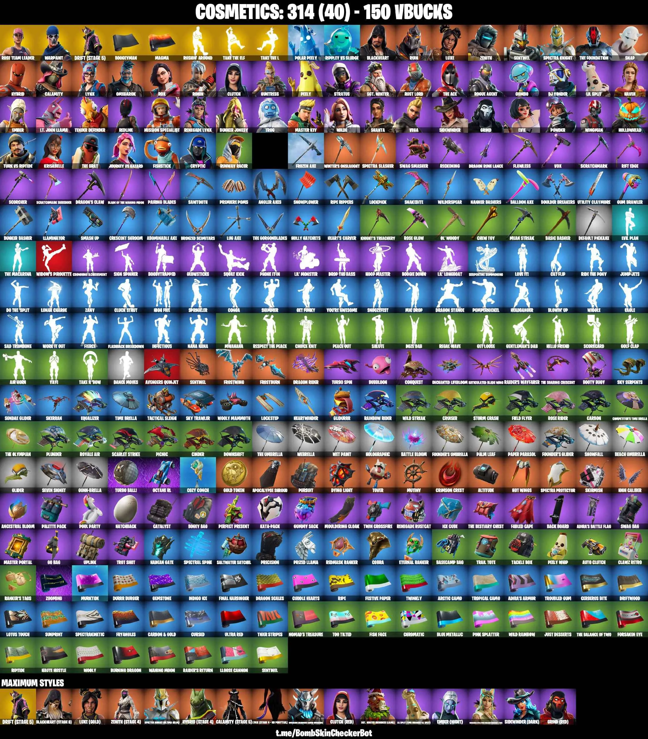 ❤️57 SKINS❤️TAKE THE L❤️RUSHIN AROUND❤️OG STW❤️EVIE❤️DRIFT(STAGE 5)❤️LYNX(STAGE 4)❤️CALAMITY(STAGE 5)❤️HYBRID(STAGE 4)❤️ZENITH(STAGE 4)❤️BLACKHEART(STAGE 8)❤️PEELY❤️CAN PLAY ON PSN❤️XBOX❤️PC❤️NINTENDO❤️MOBILE❤️150 VBUCKS❤️FULL EMAIL ACCESS❤️