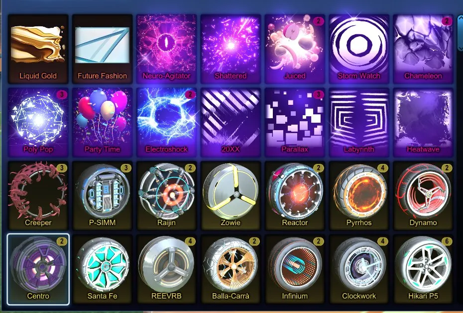 STOCK731 //Titanium White Fennec, TW Standard Boost, 19 Black Market Decals & Goal Explosions, 55 Painted Cars (K)