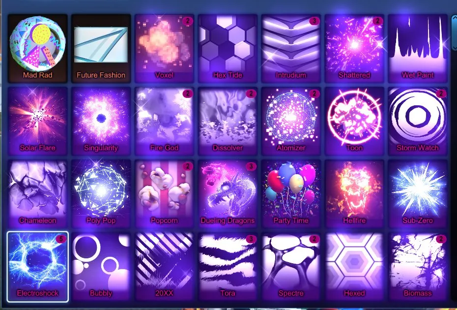 STOCK619 //Mad Rad, Fire God, Dueling Dragons, Electroshock, Fennec, Nimbus, Endo, Werewolf, Centio, Samurai (K)