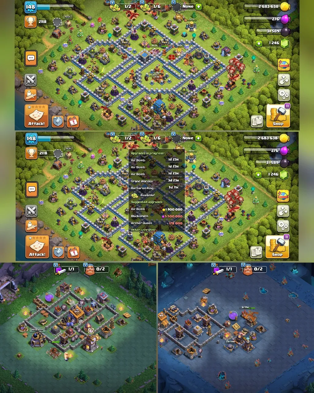 C037 TH12 - XP148 - 1,246 GEMS - CN 1,000 GEMS - BK54 SKIN2 - AQ64 SKIN AUTUMN QUEEN - GW27 - BM13 - BC15