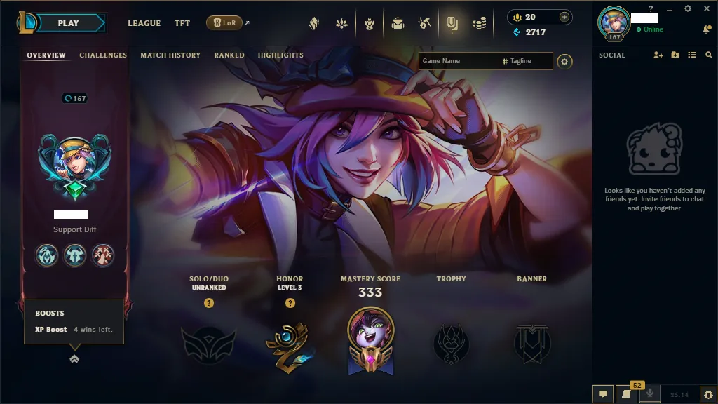 🏆 EUNE New Season⌛Unranked 🚀  level 167⌛+105 Champ 💯+60 SKIN 🏆 Recovery Info ✅ 