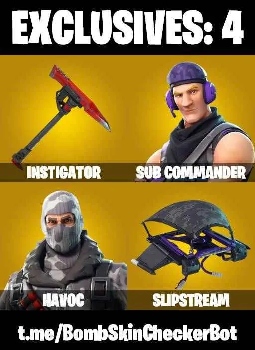 ❤️3 SKINS❤️16 COSMETICS❤️HAVOC❤️SUB COMMANDER❤️BACKUP PLAN❤️CAN PLAY ON PSN❤️XBOX❤️PC❤️NINTENDO❤️MOBILE❤️0 VBUCKS❤️FULL EMAIL ACCESS❤️