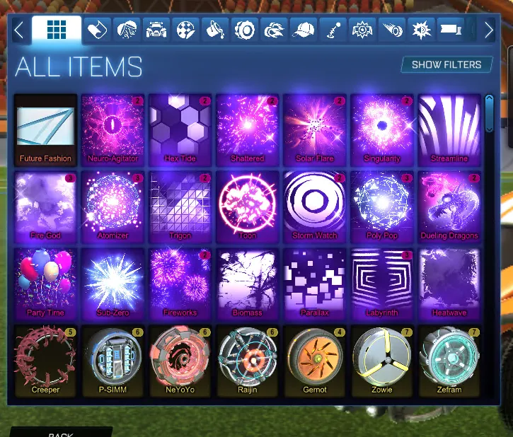 STOCK915 // Fennec Octane Blurred Night Octane ZSR 50+ Bodies 30+ Boosts 100+ Wheels All Items PC Level 1 (K)