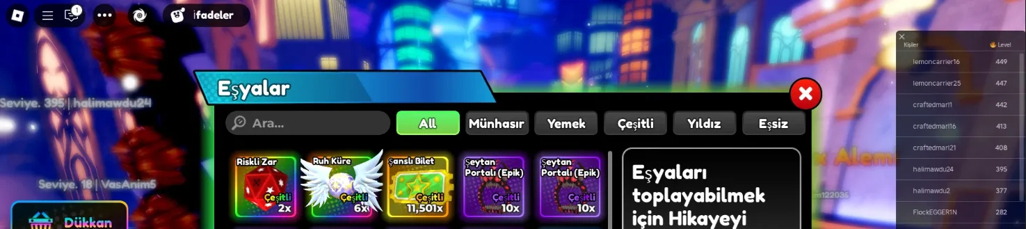 RBL2799 //Level 191 Anime Defenders Account with 126K Gems, Rare Portals and High-Level Characters (K)