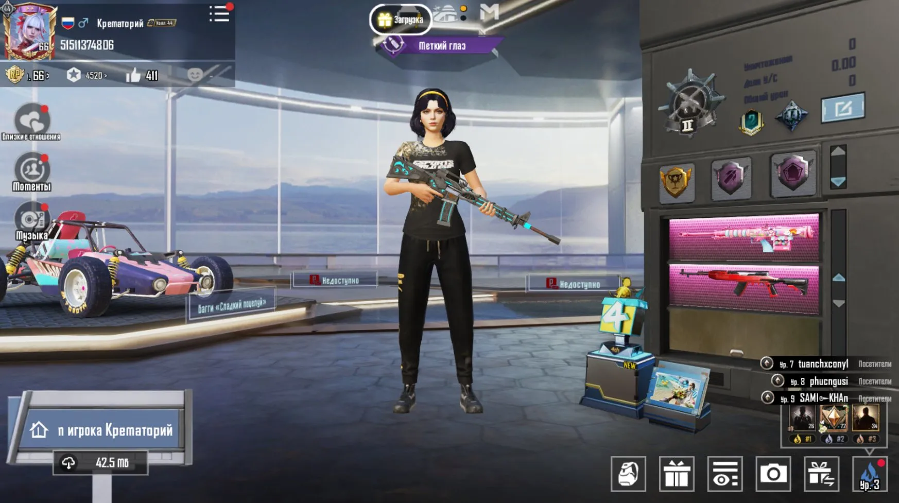 PGM441 //44 LVL Collector M762 8-BIT PONY SKS LADY CARMINE M16A4 DRAGON GUARD UMP45 (K)