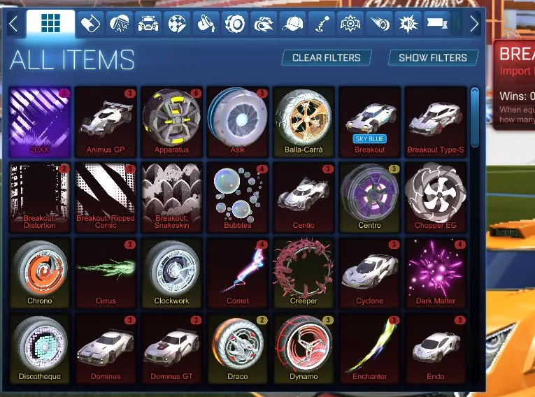 STOCK622 // Dominus, Endo, 20XX, Slipstream, Singularity, Draco, Zomba, Infinium, Neuro-Agitator, Fireworks (K)