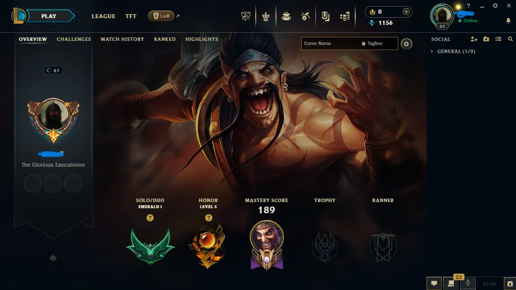 [EUW] Emerald 1 | LVL 61 | 15 Skins | Last season [ Diamond ]
