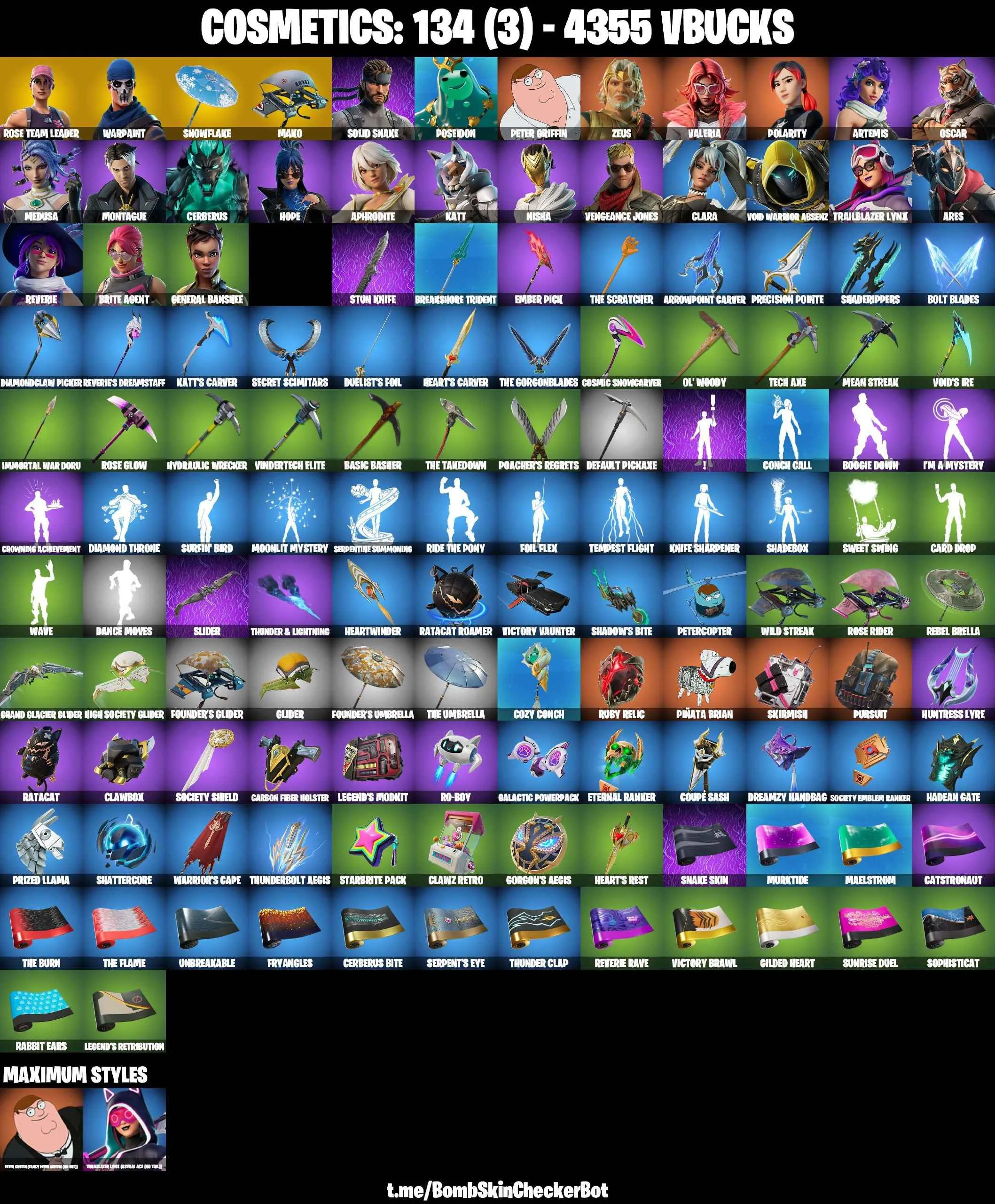 ❤️26 SKINS❤️134 COSMETICS❤️MAKO❤️OG STW❤️POLARITY❤️ARTEMIS❤️REVERIE❤️HOPE❤️SNOWFLAKE❤️CAN PLAY ON PSN❤️XBOX❤️PC❤️NINTENDO❤️MOBILE❤️4355 VBUCKS❤️FULL EMAIL ACCESS❤️