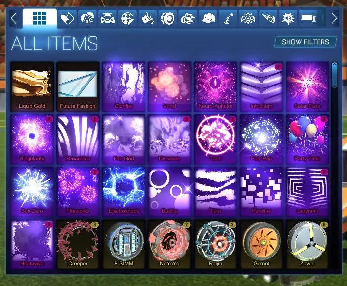 STOCK860 //Fennec + 30+ Cars + 25 BMs - Liquefied Gold, Future Fashion, Octane, Breakout, Titanium White (K)