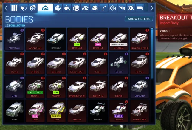 STOCK878 //Fennec Dominus 300+ BMs Exotics Imports Breakout Bodies Turbo K2 Draco FGRP Katana Roulette Chrono (K)