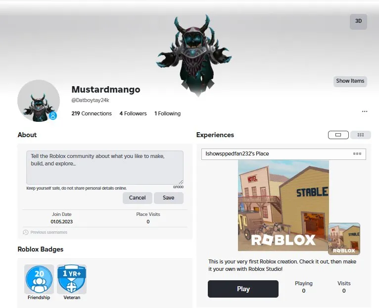 RBL2746 //KORBLOX Deathspeaker Bundle + Big Game Purchases (K)