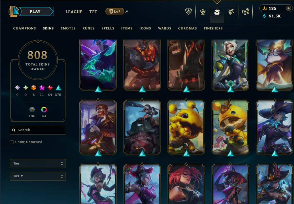 👑(EUW) GOLD IV (100% WR, HIGH ELO) 🚀800+ SKIN