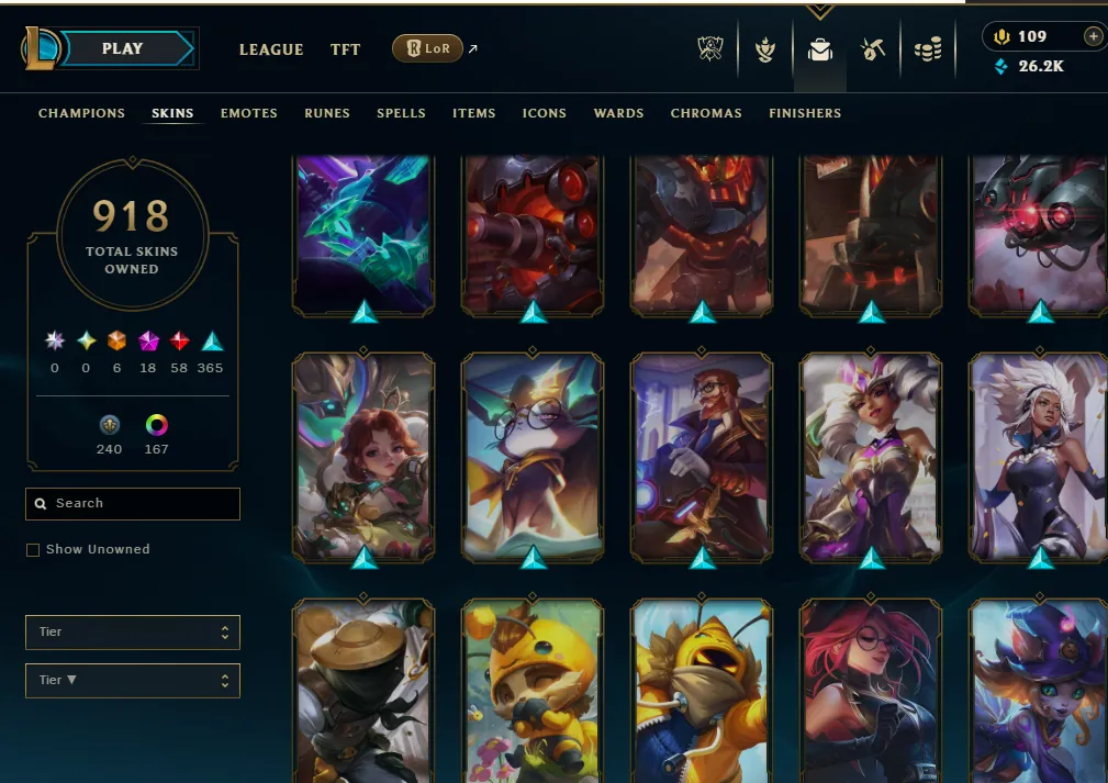👑(EUW) GOLD IV (100% WR, HIGH ELO) 🚀900+ SKIN