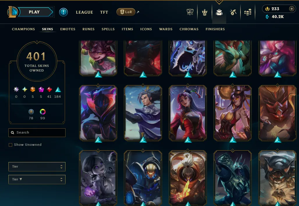 👑(EUW) UNRANKED ( HIGH ELO ) 🚀401 SKIN