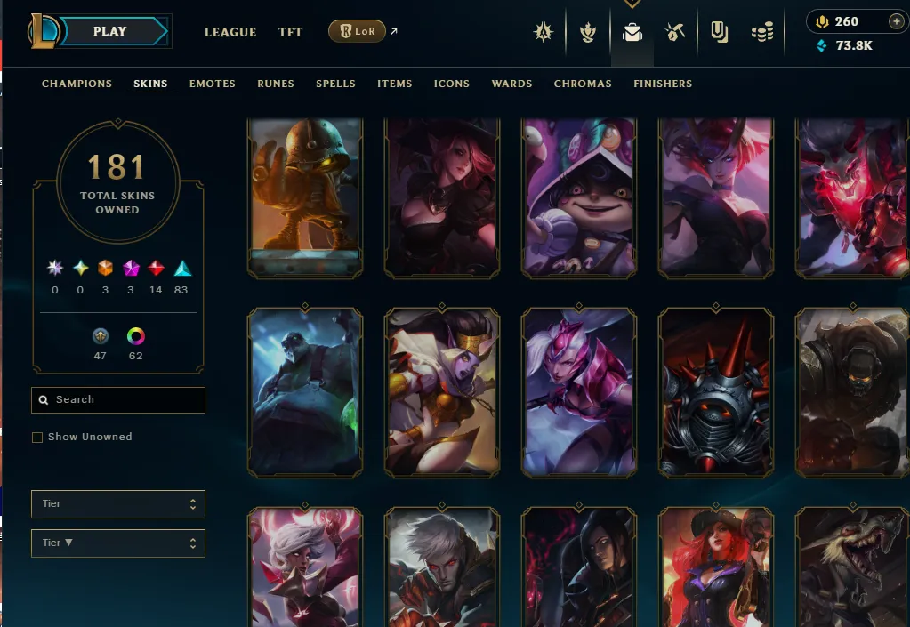 👑(EUW) EMERALD 3 (MASTER 500LP LAST SS) 🚀181 SKIN