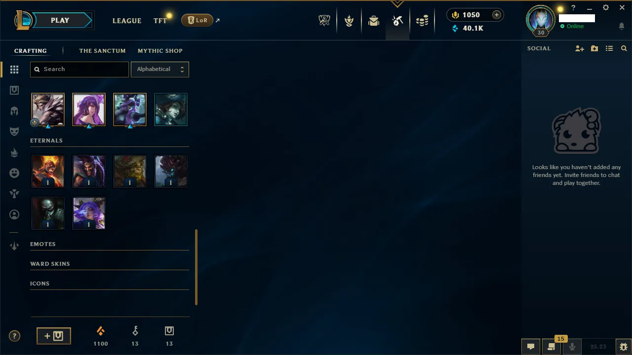 🌎EUW🏆Ranked Ready✅HandMade⭐️1050RP ✅untouchable Loot 🔥Skins +5 ❄️+40K BLue ✅🏆14 Champions Owned✅️Unverified Email🚀instant delivery