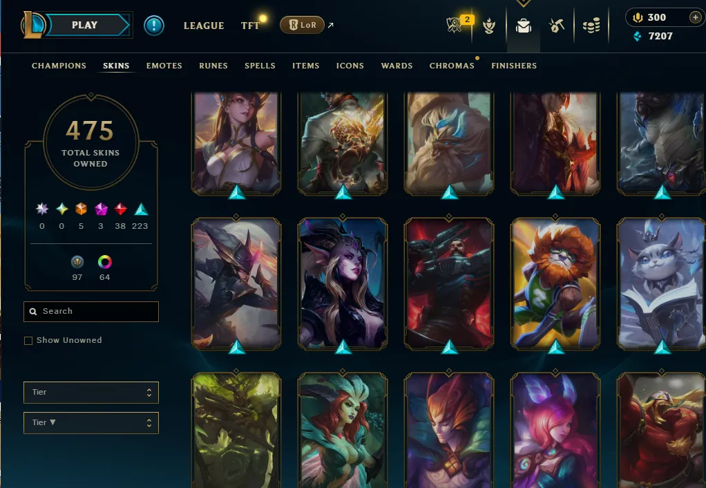 👑(EUW) SILVER III(100% WR, SUPER HIGH ELO) 🚀475 SKIN