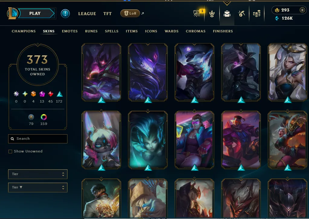 👑(EUW) SILVER III (100% WR, HIGH ELO) 🚀373 SKIN