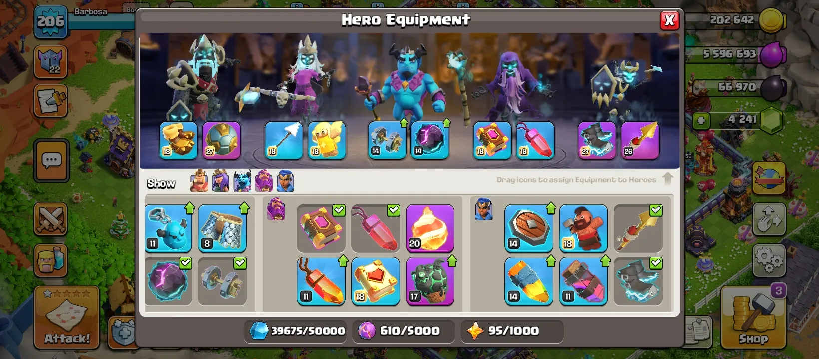 45% OFF 🔥 CHEAP 🔥 RARE CROSSOVER SCENERY ⭕️ 2 SET SKINS ✴️ HELPER HUT MAX🔥 TH 16 MAX 🟣 HEROS MAX 🟣 8 EQUIPMENT EPIK 🟣 SET GHOST SKINS + SET MAGIC SKINS 🟣 4 SCENERY RARE 🟣 21 SKINS HERO🟣 TH16 MAX