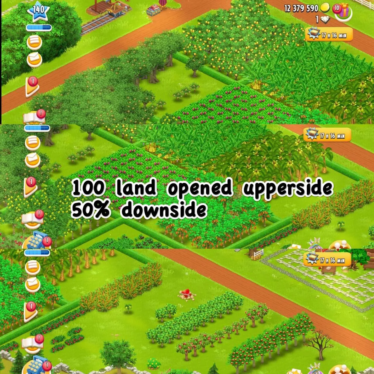 ⚡️♦️140  High-LvL Hay Day♦️⚡️7500 Barn storage♦️⚡️2850Silo storage♦️⚡️Nice Decorative Design♦️⚡️100% Land opened Upperside and 50% downside♦️⚡️Most machines maxed♦️⚡️Townhall 12 with 30 reputation⚡️♦️
