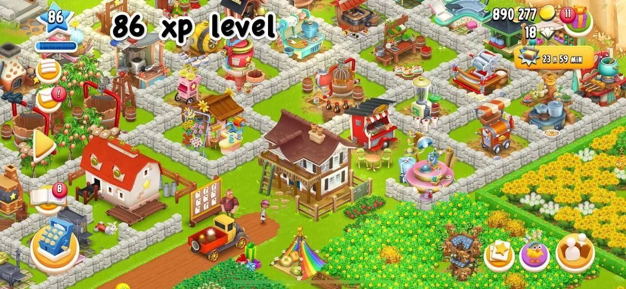  ♦️✨Beautifully Decorated LvL 86 Hayday ✨2500Barn Storage✨1650 silo storage✨♦️100% Land unlocked upperside✨Town-hall 10✨Most machine deployed nd max✨Best Deal✨♦️