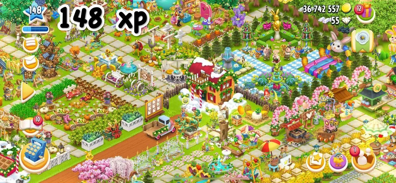 ⚡️🌳LvL 148 Hay Day⚡️🌳Top Notch Decorations with Super elegant Base design ⚡️🌳Barn 5700⚡️🌳Silo 3600⚡️🌳Most Beautiful farm ⚡️🌳Full 170% land open ⚡️🌳Townhall 12 with 30 reputation decorated too ⚡️🌳