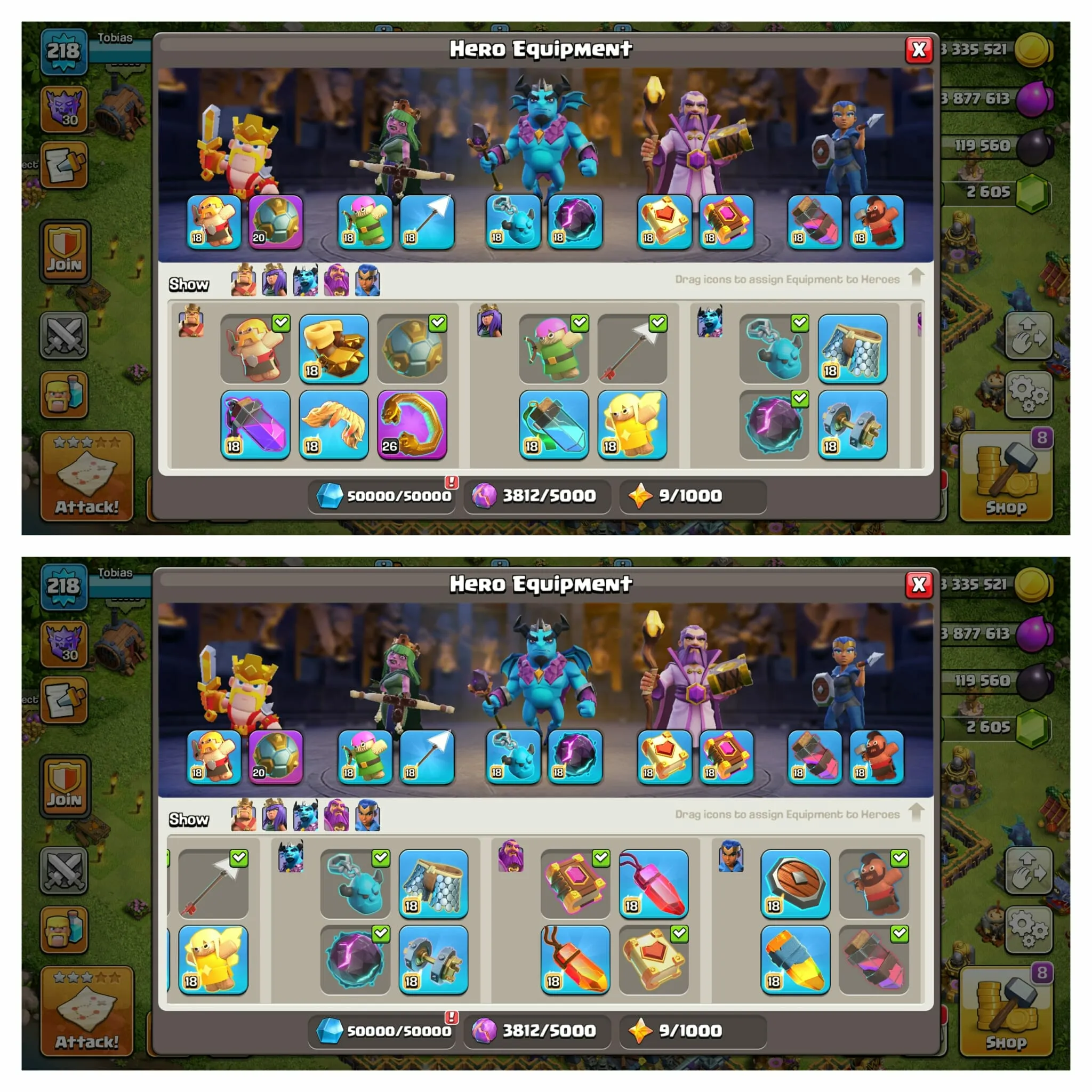 [14 Troops Fire]➤➤Th17 Fire Account➤➤Heroes 53-55-58-54-43➤➤4 Skins➤➤pixel Scenery➤➤NC Free➤➤2.6k Gems➤➤6th Builders