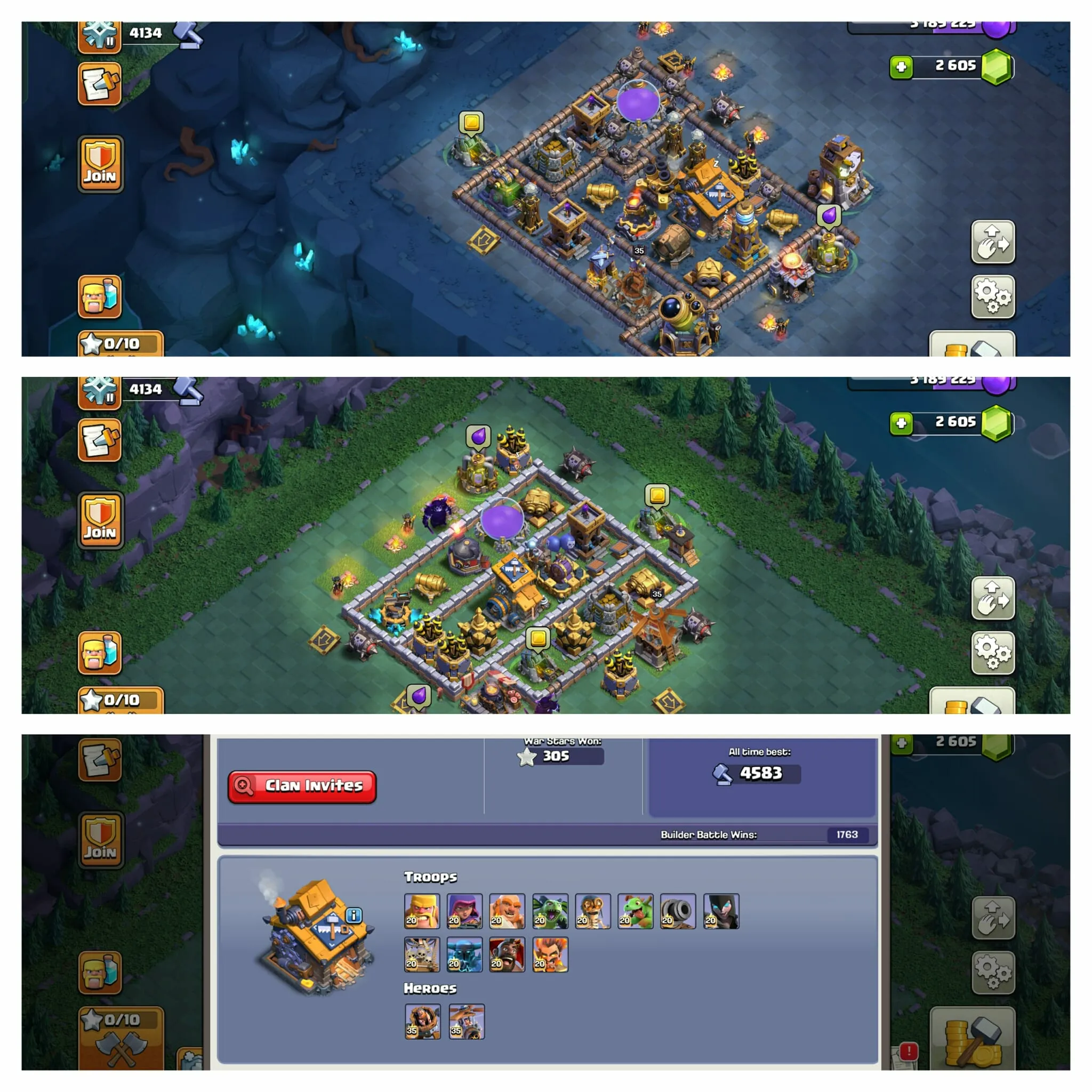 [14 Troops Fire]➤➤Th17 Fire Account➤➤Heroes 53-55-58-54-43➤➤4 Skins➤➤pixel Scenery➤➤NC Free➤➤2.6k Gems➤➤6th Builders