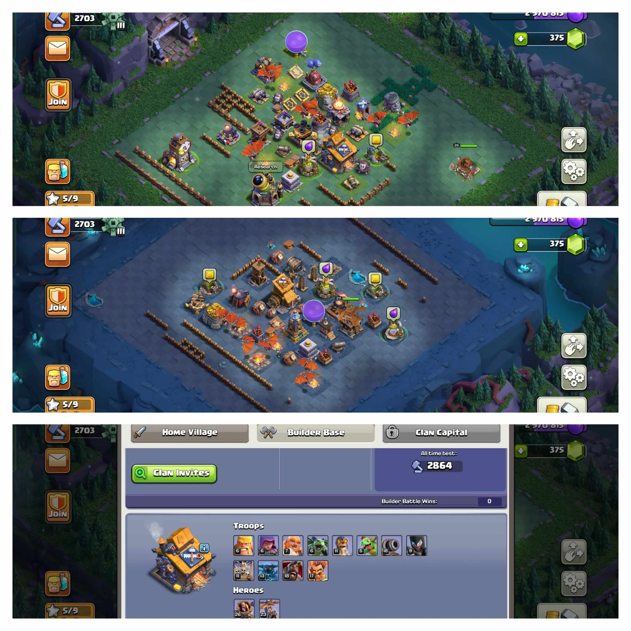 [6th Builders]➤➤Th12 Full MaxedAccount➤➤Heroes 65-65-40-40➤➤2 Heroes skin➤➤NC Free➤➤Lots of magic items