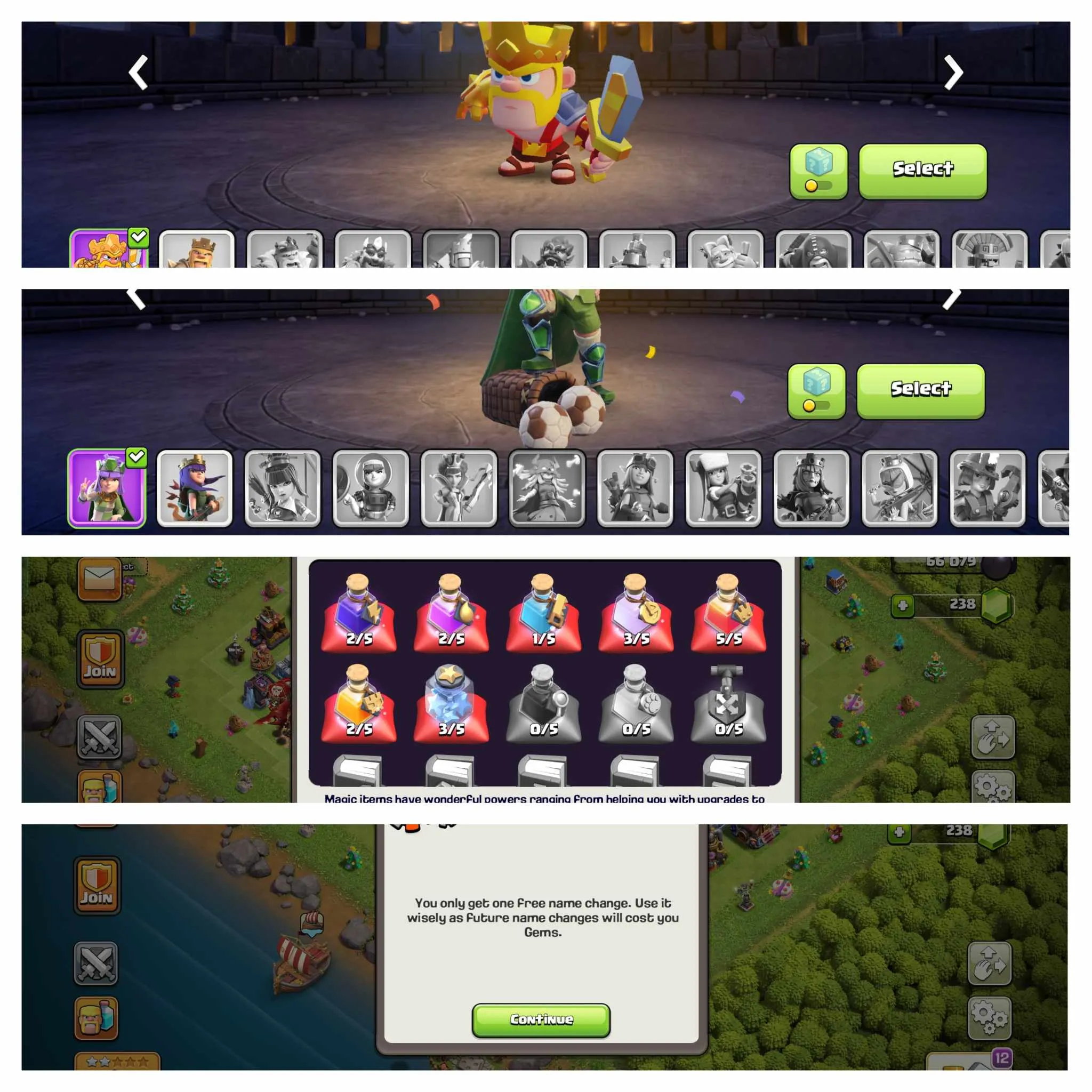 [6th Builders]➤➤Th12 Full MaxedAccount➤➤Heroes 65-65-40-40➤➤2 Heroes skin➤➤NC Free➤➤Lots of magic items