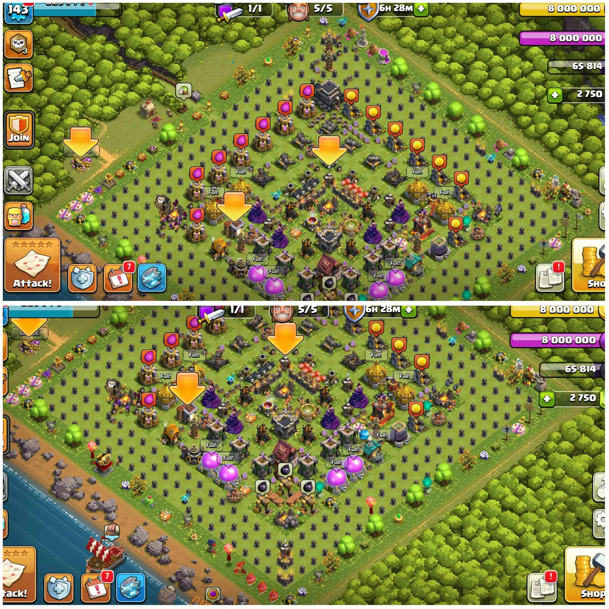 [Exp:143]➤➤Th9 Maxed Rare➤➤Legend Profile➤➤Full Base Obstacles➤➤1231 War Stars➤➤2751 Gems➤➤77 Legendary Trophy➤➤5001 Atb