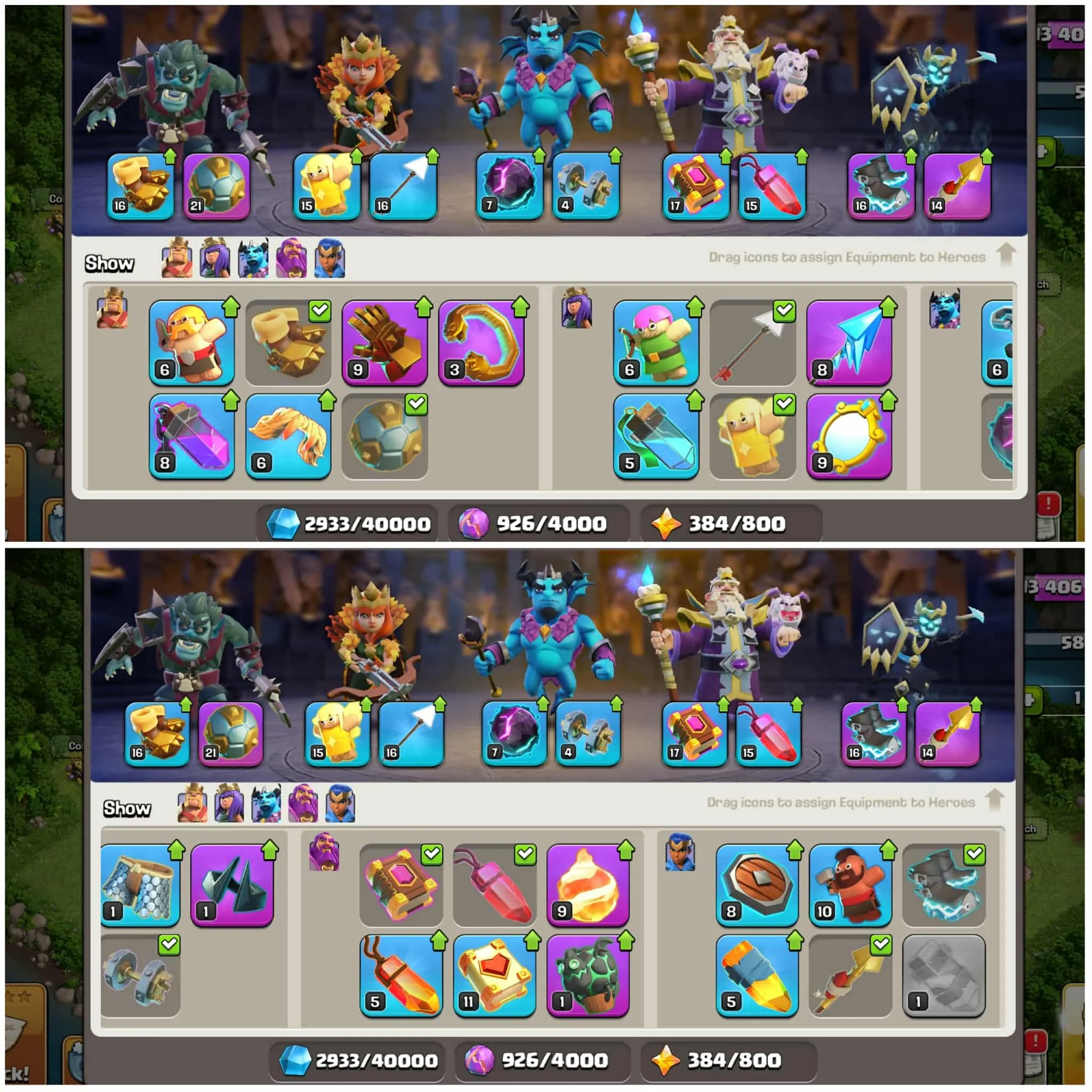 [Kuwait Local]➤➤Th14 Rare Local➤➤Heros:49-61-45-48-29➤➤1500 Gems➤➤Nc Available➤➤4 Skins➤➤242 Cwl Medals➤Full Magic items