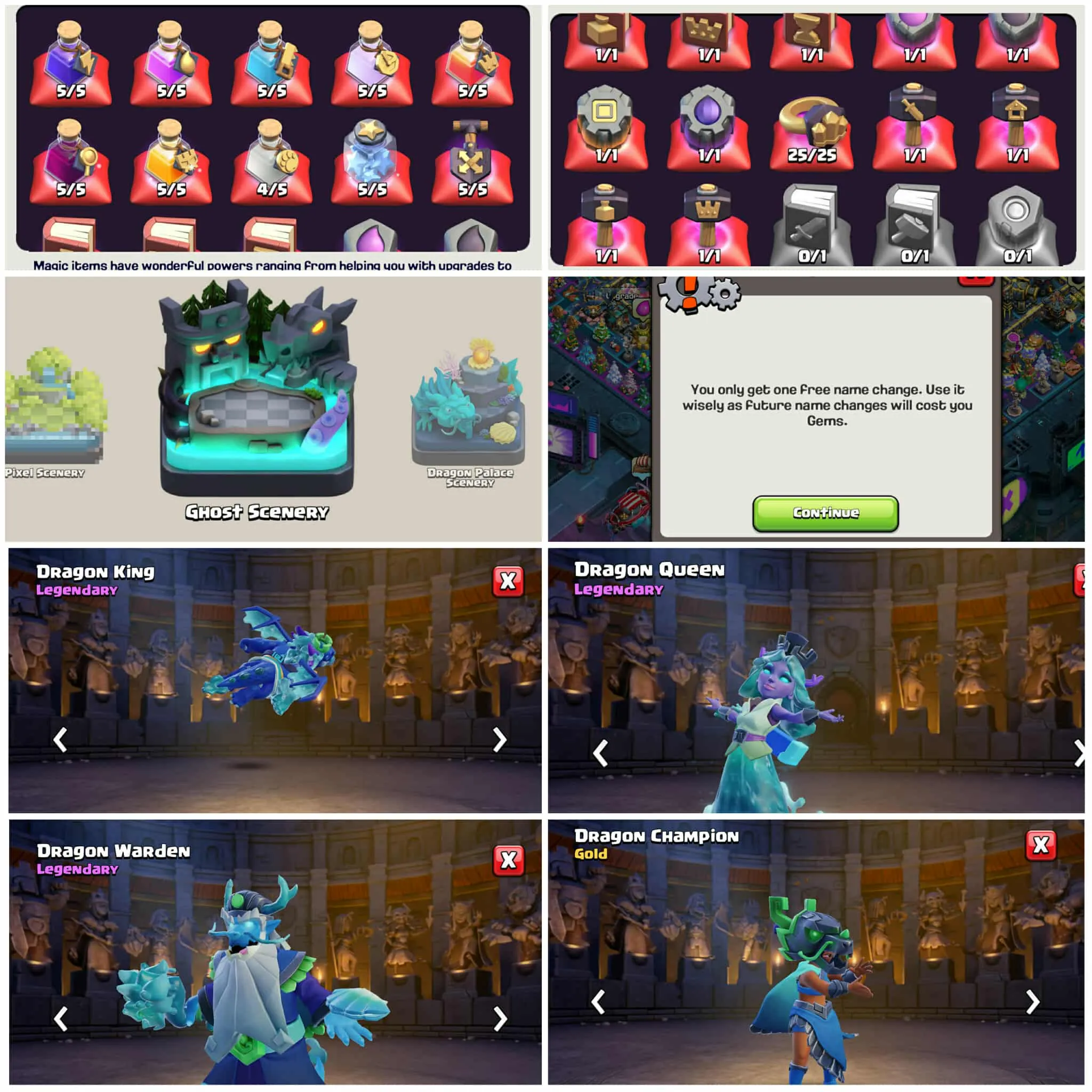 [69k Gems]➤➤Th18 Full Base Spam Obstacles➤➤339 Global Rank➤➤1293 Cwl Medals➤9 Epic Almost Max➤Loaded Magic Items➤Exp:264