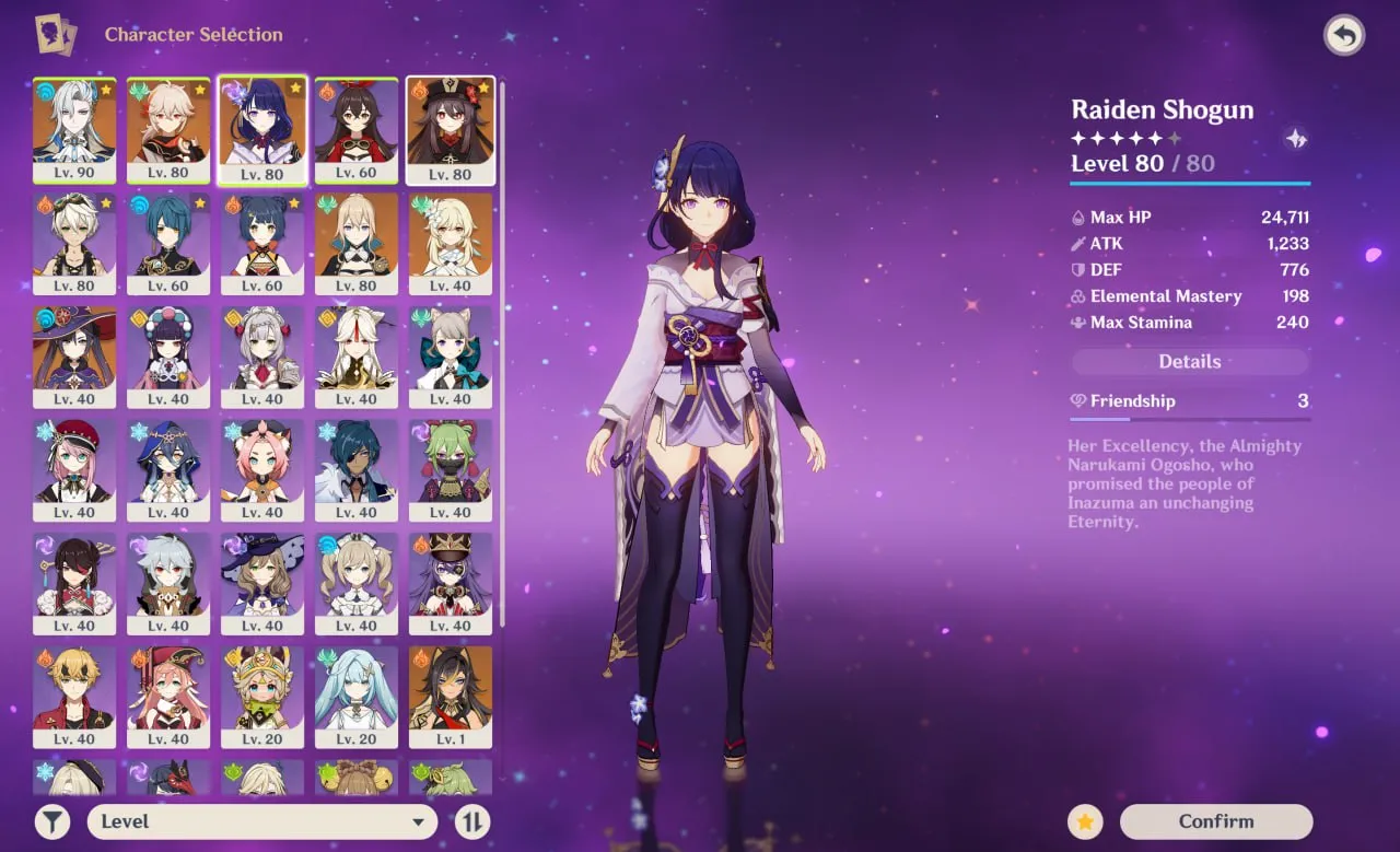 { 25% OFF SALE } ♨️OP ASIA SERVER ACC 🍀 AR 52 💕 36 CHARACTERS  💢 NEUVILETTE KAZUHA HUTAO SIGNATURE ❇️ WEAPON 💘 OG MAIL 🌹 FAST DELIVERY