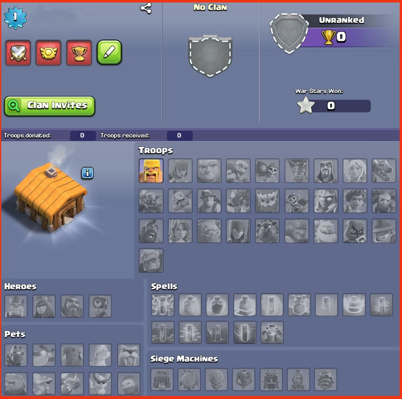 ♨️OP RARE TH 2 WITH CLAN CASTLE UNLOCKED 😈 1 XP LEVEL 💥LOCAL IN 🇮🇳 2 BUILDER HUTS 🎯 1 MAGIC ITEM AVAILABLE 🔥INSTANT DELIVERY 🚚