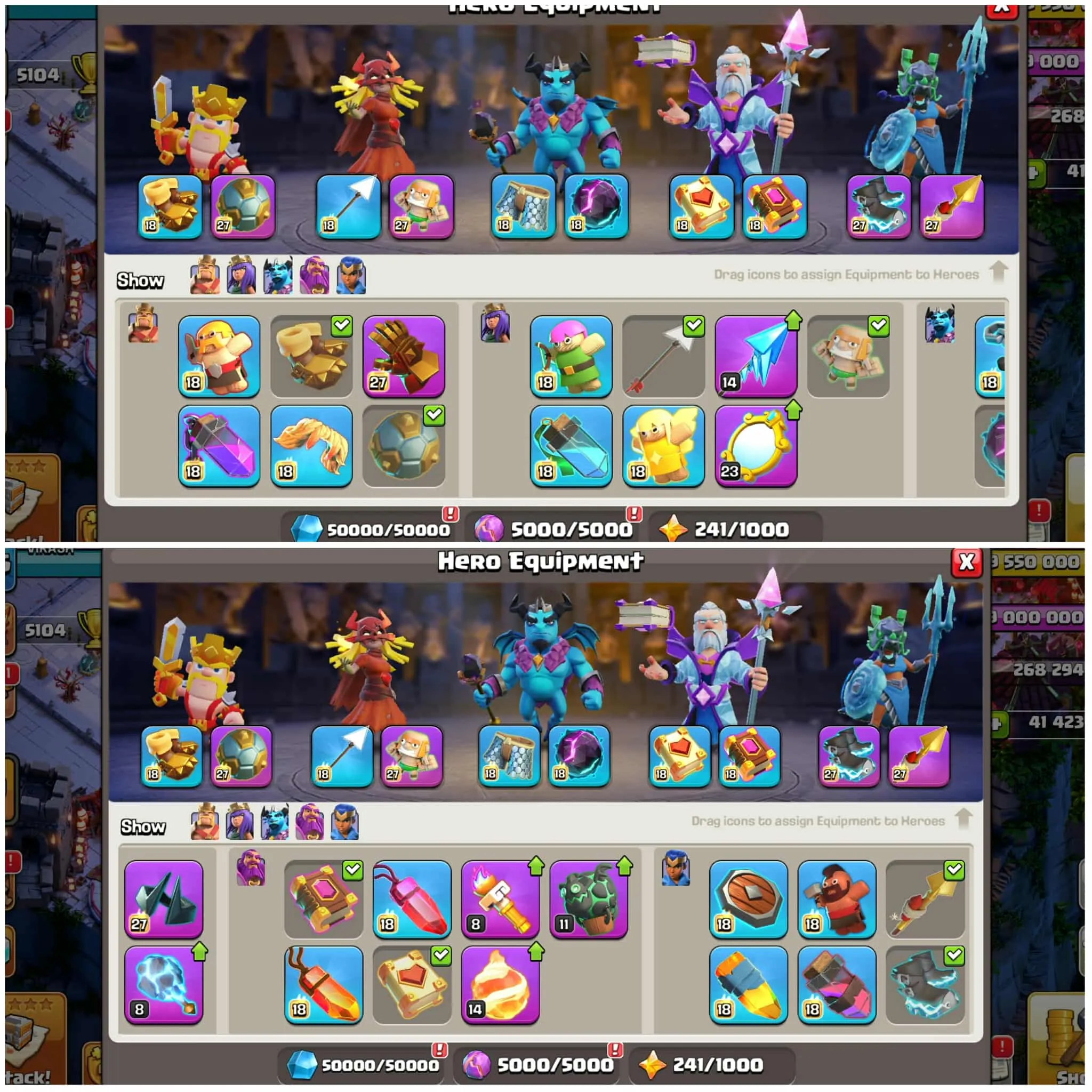 [41.5k Gems]➤➤Year Of Snake Scenary➤➤Th18 Rare Account➤➤2 Leaugue Skins➤➤Exp:306➤➤ 663 Cwl Medals➤➤Free Nc➤➤Full Magic