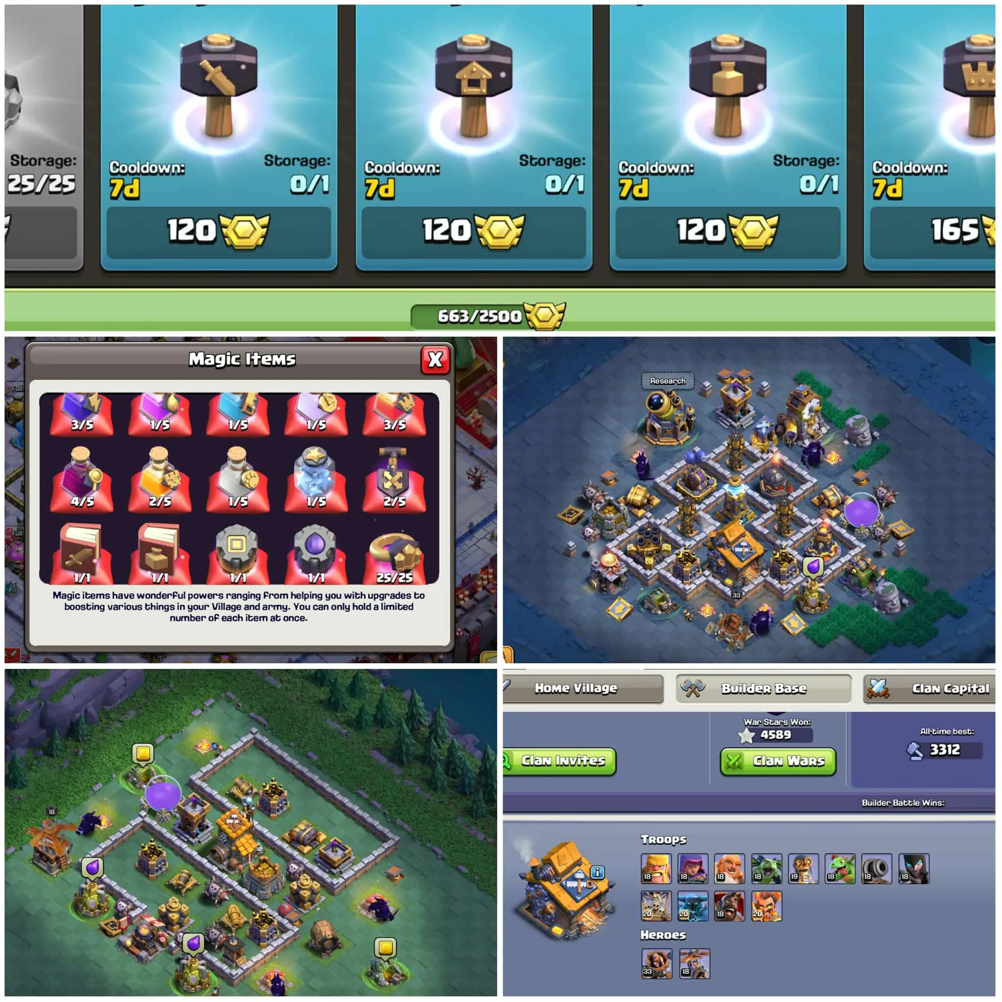 [41.5k Gems]➤➤Year Of Snake Scenary➤➤Th18 Rare Account➤➤2 Leaugue Skins➤➤Exp:306➤➤ 663 Cwl Medals➤➤Free Nc➤➤Full Magic