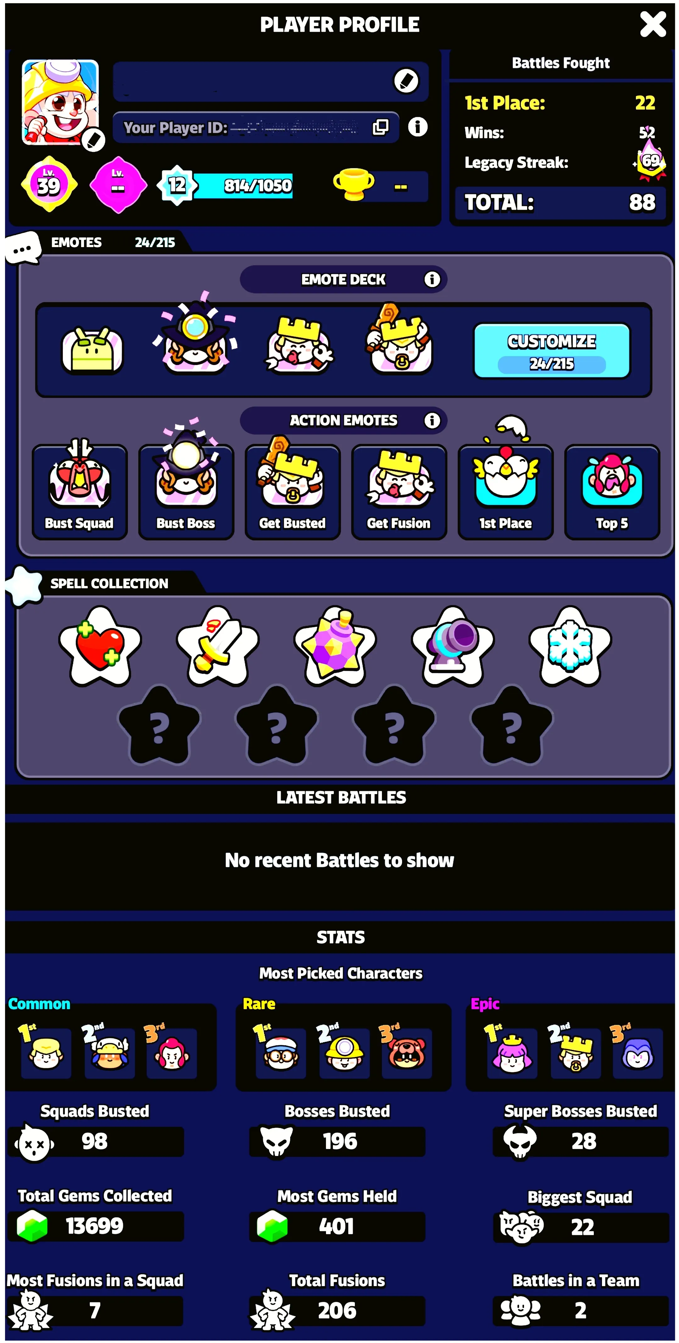 💥35% DISCOUNT DEAL💥♨️ SQUAD JOURNEY LEVEL 39 😍 XP LEVEL 12 ⚡18 SQUADS 💢 24 EMOTES 🔺15 BATTLE MODES ❄️ 25 MONSTERS⭐ 5 SPELLS ✳️ 3 SQUAD 1 STAR ✨15 SQUAD 2 STAR 🌠  FAST DELIVERY🚚 