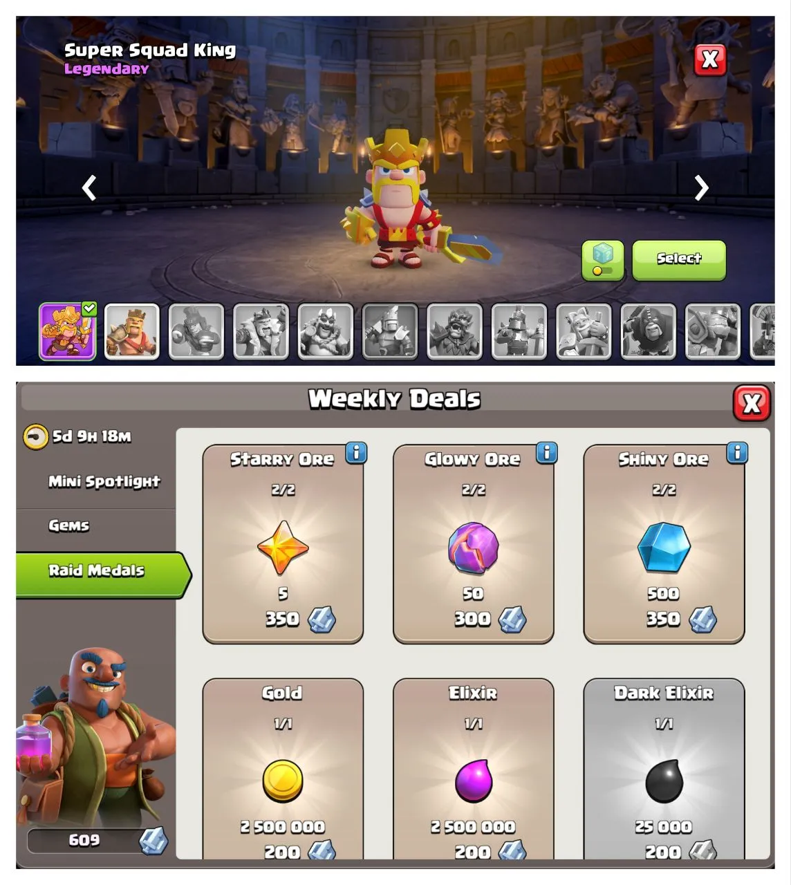 💥40% OFF SALE💥20,110+ GEMS 💎♨️ TH 12 PURE MAX 💧 4 EPIC EQUIPMENT { SB_03 , GG_14 , FA_14 , DC_08 , FB_08 } ❣️ FREE NC 💎 HEROES BK_58 , AQ_65 , MP_40 , GW_40 📛 OP MAGIC ITEMS ✴️ 609 RAID MEDALS 🌟 95 CWL MEDALS ✴️ LOT OF OBSTACLES ✨FAST DELIVERY📮