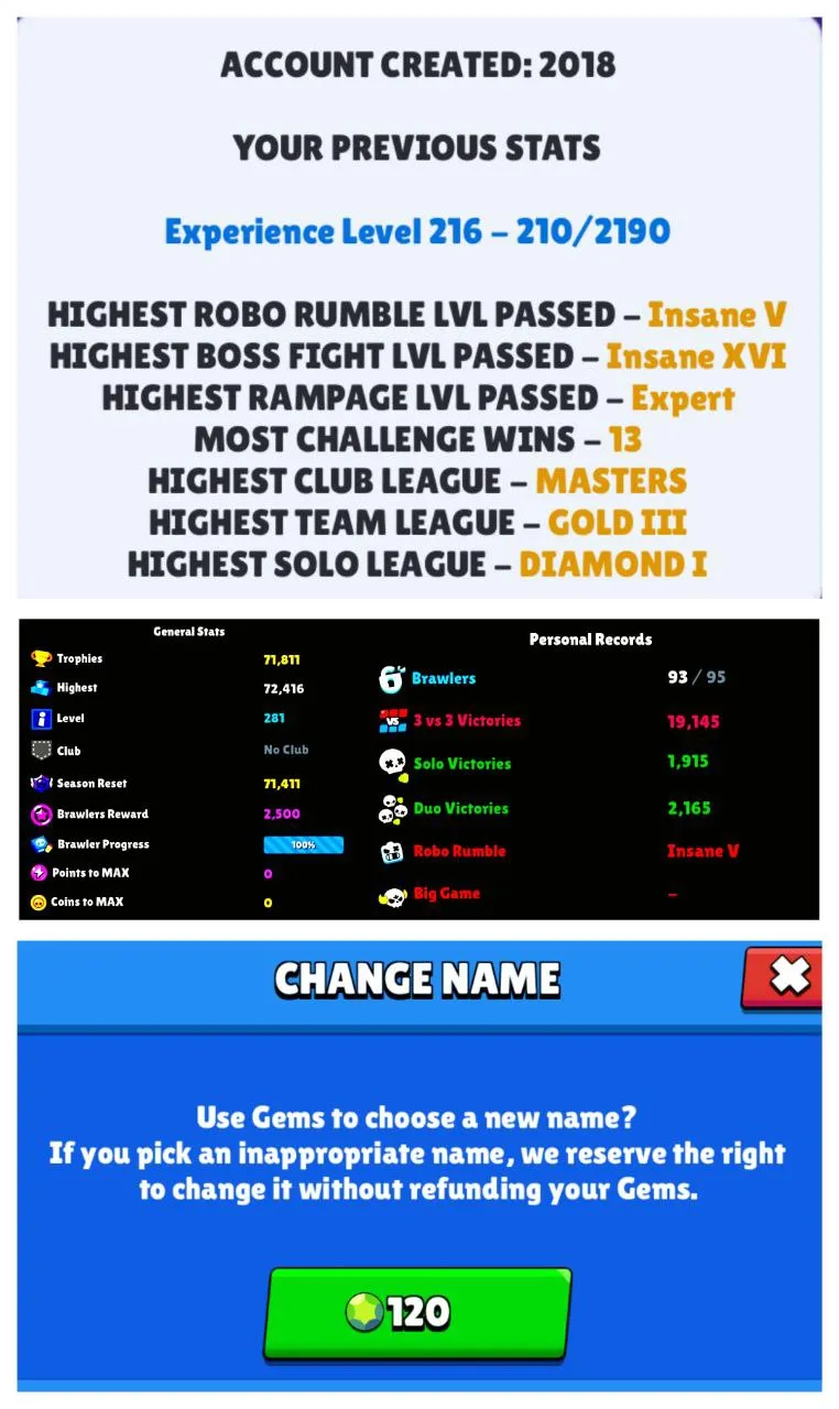 🔥MAX ACCOUNT 🍀RARE US ACCOUNT🍀💥35% OFF DEAL💥♨️ 71,800+ TROPHIES 🏆 38 MAX BRAWLER ⚡ 55 HYPERCHARGE 💥 120 NC 🔻 325 OP SKINS ❣️ 1023 TOTAL PINS 🍁 281 LEVEL 🔥 93 BRAWLER 💎 193 GEMS 💧 US LOCAL 🇺🇸 FAST DELIVERY🚚