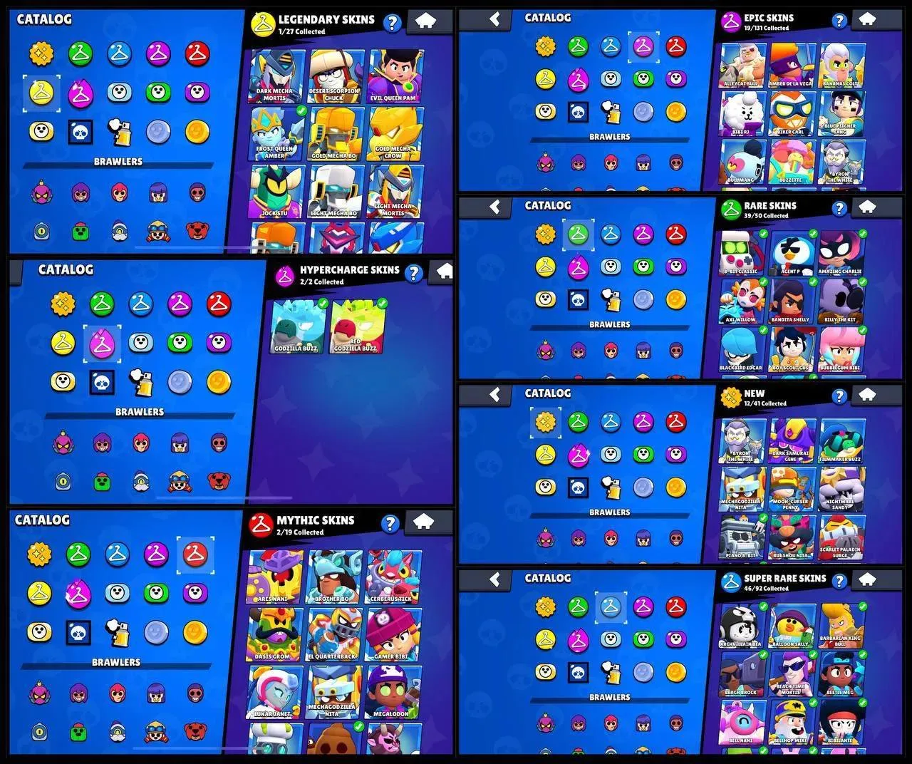 [RARE] 48005 TROPHIES | 32 WIN STREAK | 79 BRAWLERS | 10 MAXX POWER | LVL 194 | MYTHIC SKINS | INSTANT DELIVERY