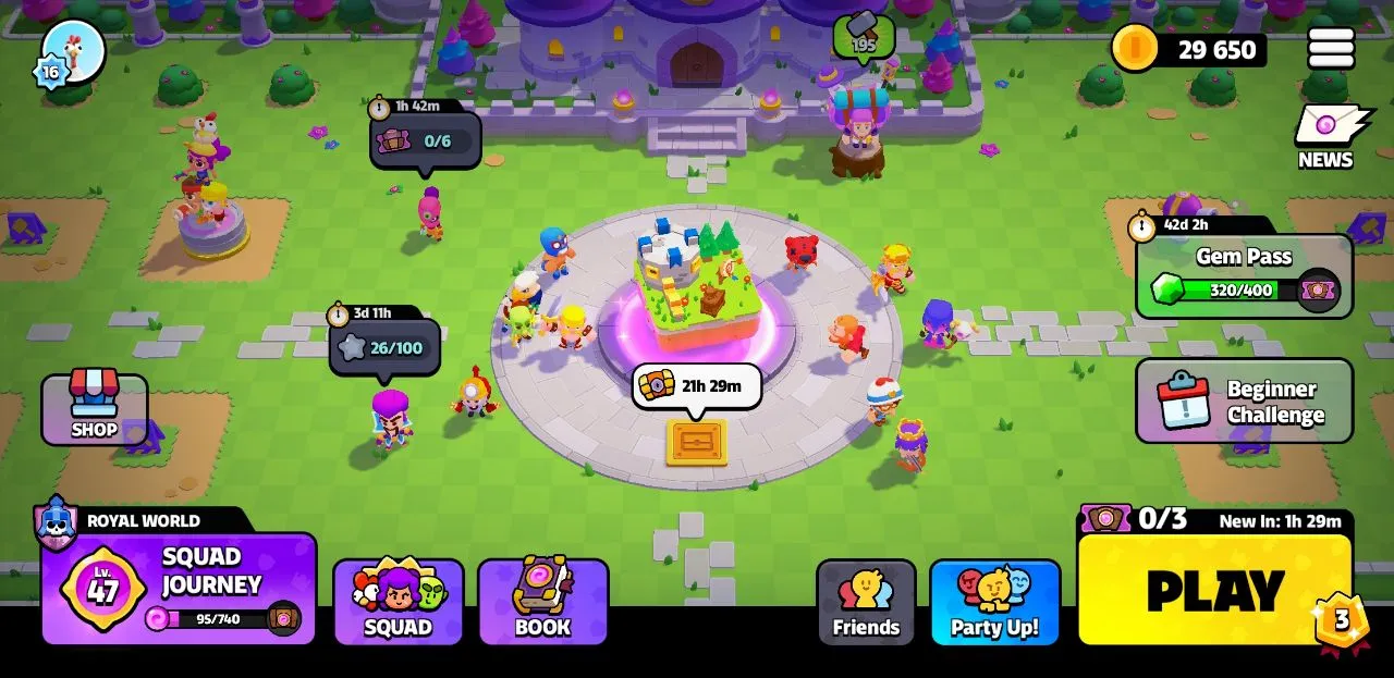 16 XP | LVL 47 SQUAD JOURNEY | 16 SQUADS | 28 EMOTES | 18 BATTLE MODS | 25 MONSTERS | INSTANT DELIVERY