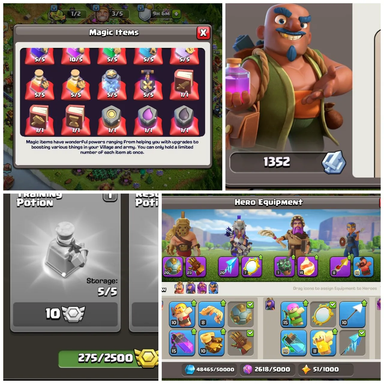 238 XP  | DECENT MAX TH16  | 4641 GEMS  | STACKED MAGIC ITEMS | SB-20 GG-23 FA-20 MM-7 LP-1 FB-14 RS-8 |  HEROES 87-95-34-14 | INSTANT DELIVERY