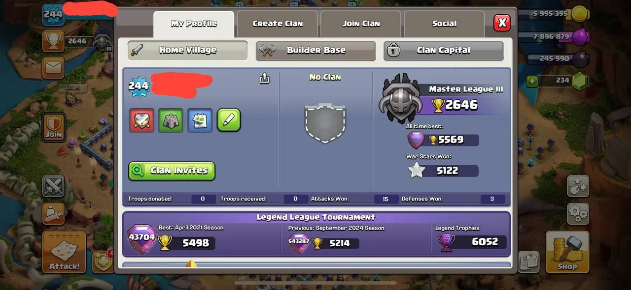 244XP | 5122 WAR STAR [RARE] DECENT TH16 | GG-17 FA-22 FB-24 | HEROES 85-93-70-33 | INSTANT DELIVERY