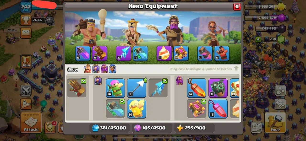244XP | 5122 WAR STAR [RARE] DECENT TH16 | GG-17 FA-22 FB-24 | HEROES 85-93-70-33 | INSTANT DELIVERY