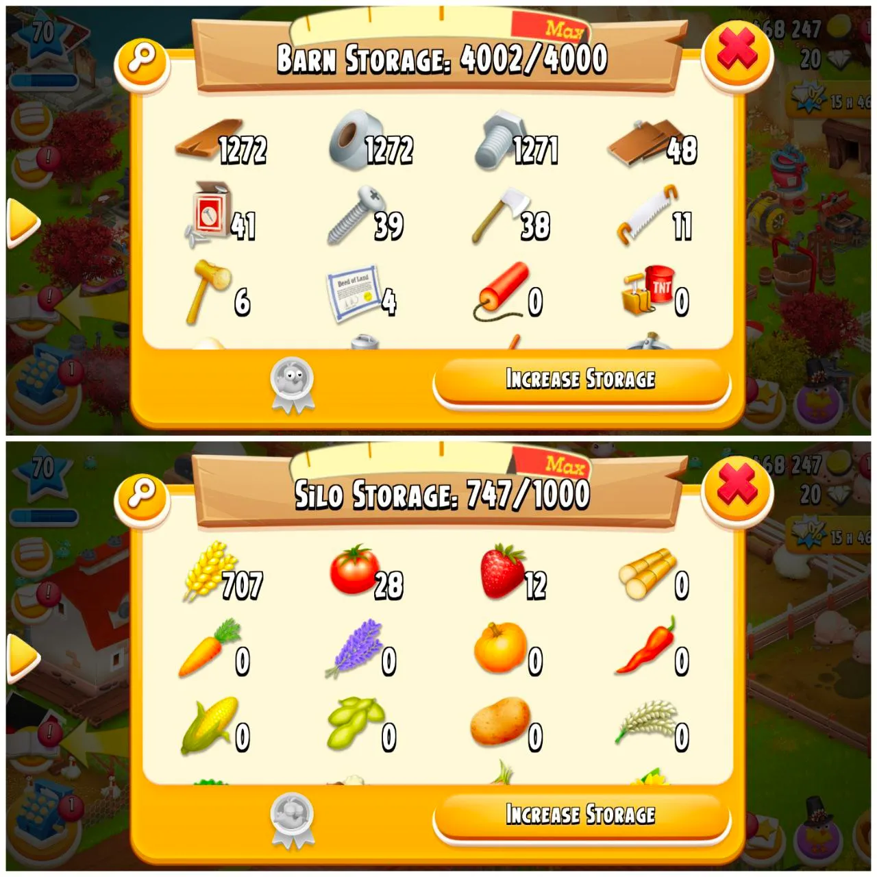 🛑MG🛑OVER STACKED LVL 70 | 4002 BRAN | 747 SILO | MANY DECORATION | INSTANT DELIVERY