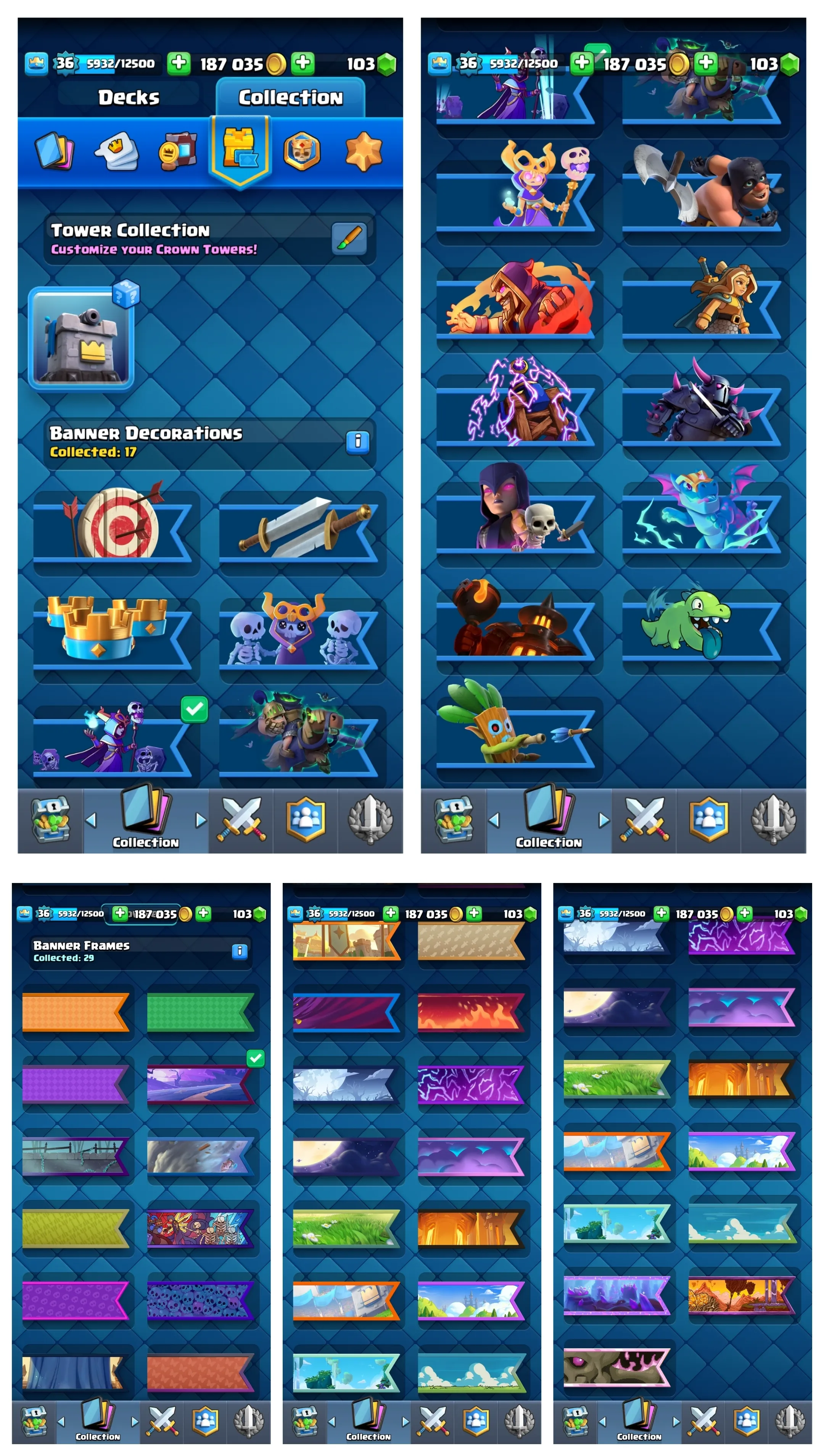 💥45% OFF SALE💥 2 MAX CARDS 💫 5 EVO CARD 🏆 7655 TROPHIES 🌟 20 ARENA LVL ☄️ 12 KT LEVEL 💥 24 EMOTES 🌟 36 XP LEVEL 💢 7 YRS SPECIAL AND COOL BADGES 🧣 117 CARDS 🔥 FAST DELIVERY 🚚 #KB