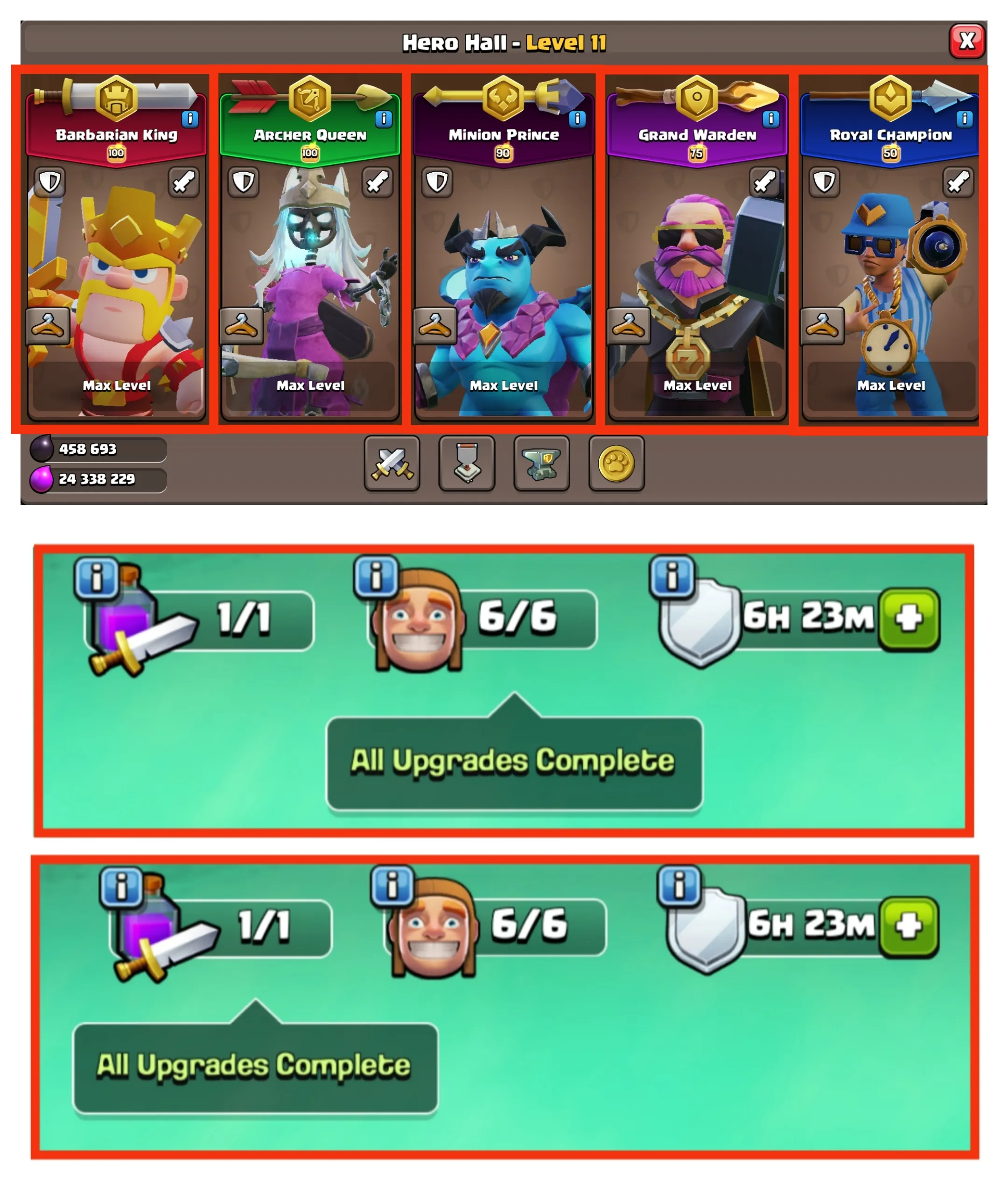 ♨️ 7150+ GEMS 💎 PREMIUM TH 17 PURE FULLY MAX ACCOUNT 🔥 24 MAX EQUIPMENT 💢 14 EPIC EQUIPMENT { SB , GG , SB , FA , MM , AF , DC , MS , HT , FB , LP , RS , EB , FF } ⚡ FULLY MAX ❄️ 275 XP LVL 💥 CHECK DESCRIPTION ❤️ FAST DELIVERY 🚚 { IMAGE IS FEW DAYS OLD }