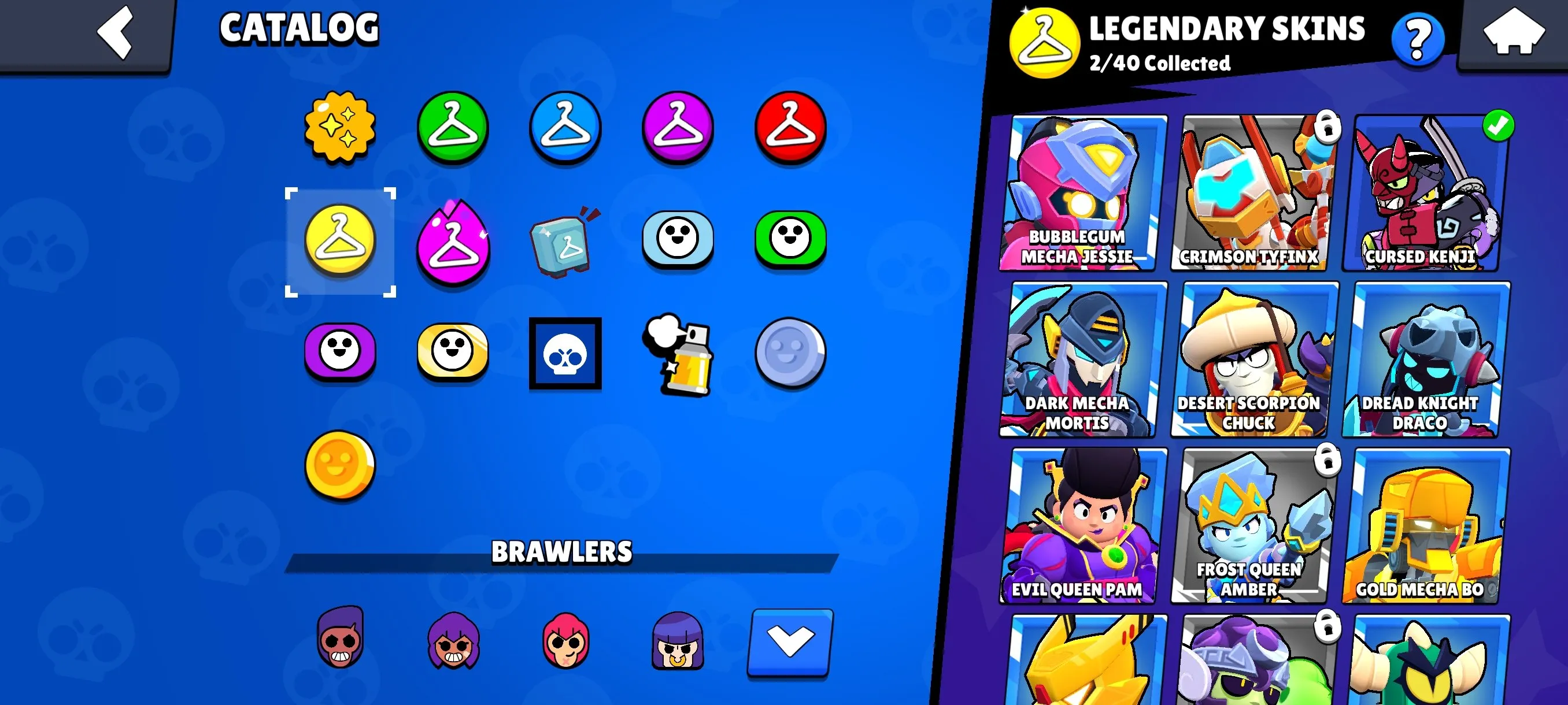 BS1868 //23157 Trophies 74 of 97 Brawlers star 138 Skins star 2 Hypercharge Skins Godzilla Buzz Mecha Piper Sovereign Rico