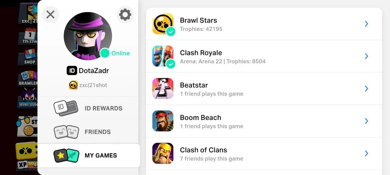 BS1581 //Director Buzz, Wizard Byron, Star Shelly, 13 Brawl Pass, 64 Max Power Brawlers, 87 Brawlers, 42195 Trophies